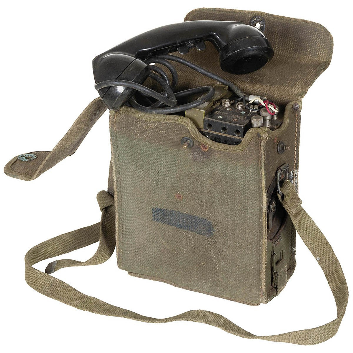 Ex Army Surplus US Field Phone EE-8 With Cotton Case