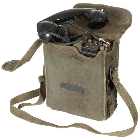 Ex Army Surplus US Field Phone EE-8 With Cotton Case