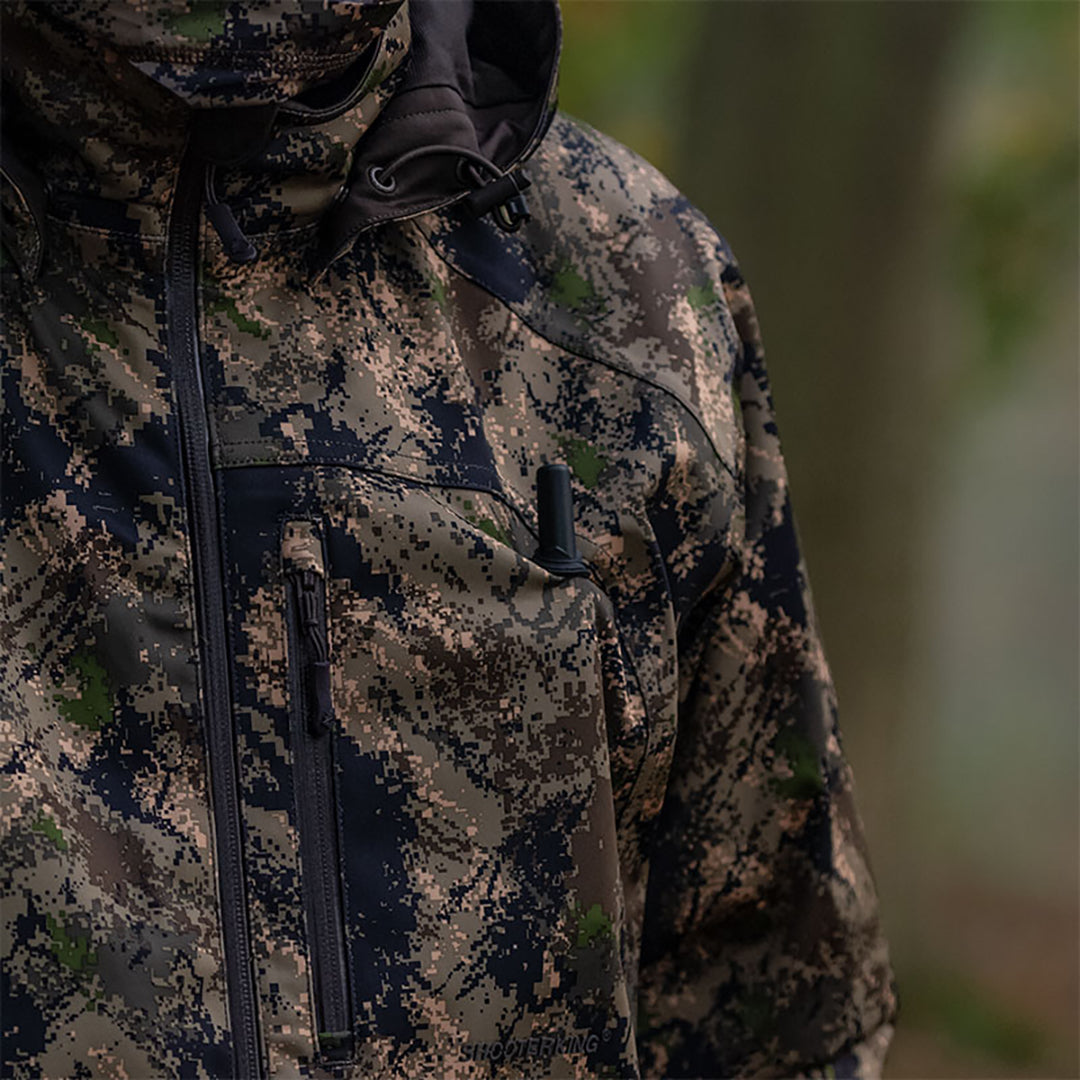 ShooterKing Mens Huntflex Jacket 2.0 Forest Mist Woodland Camo