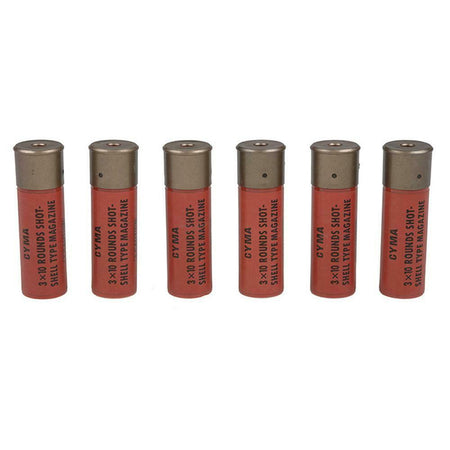 Cyma Airsoft Shotgun Shell x 6 Red M870 