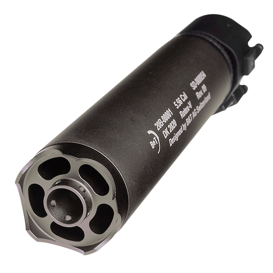 B&T Rotex-V Barrel Extension Mock Suppressor 197mm Grey