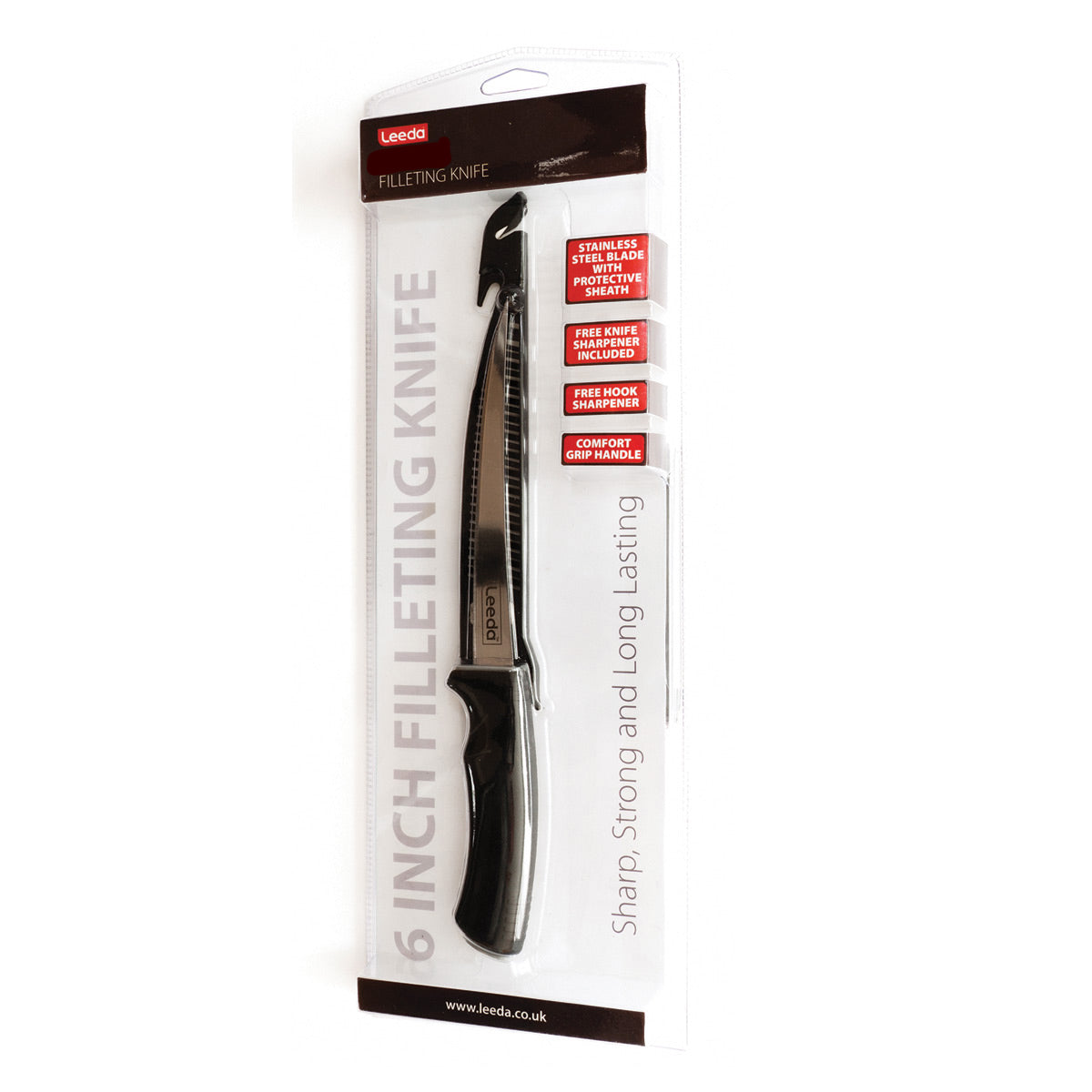 Leeda Comfort Grip Fish Fillet Knife 6”