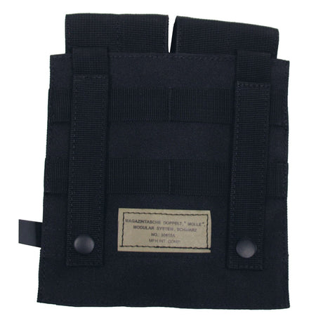 MFH Double Magazine Pouch Velcro Closure M-Series Black