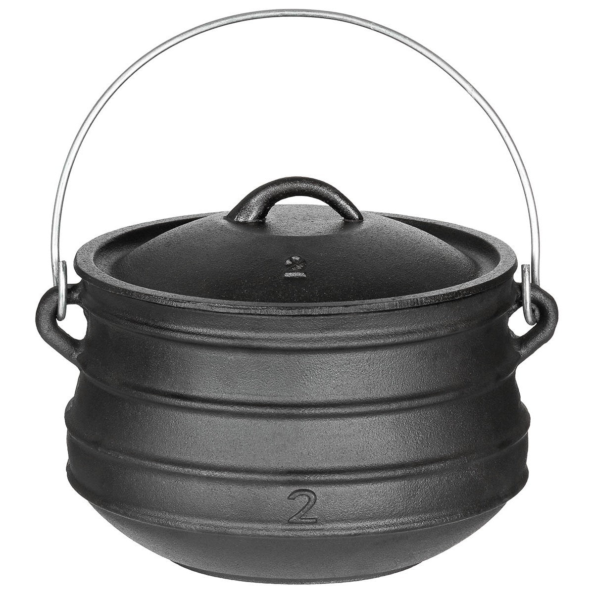 Fox Outdoors Cast Iron Fire Camping Cooking Pot Oven 5.0 ltr