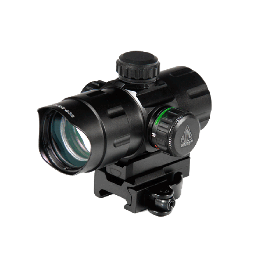 UTG 4.2" ITA Red Green Scope CQB Dot QD Mount Black