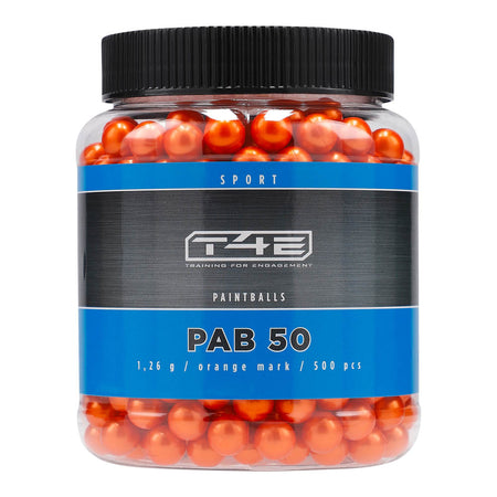 Umarex T4E Ammo Paintball Pellets Sport PAB .50 Orange 500