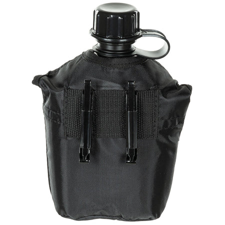 MFH Plastic Water Bottle Canteen 1ltr Black