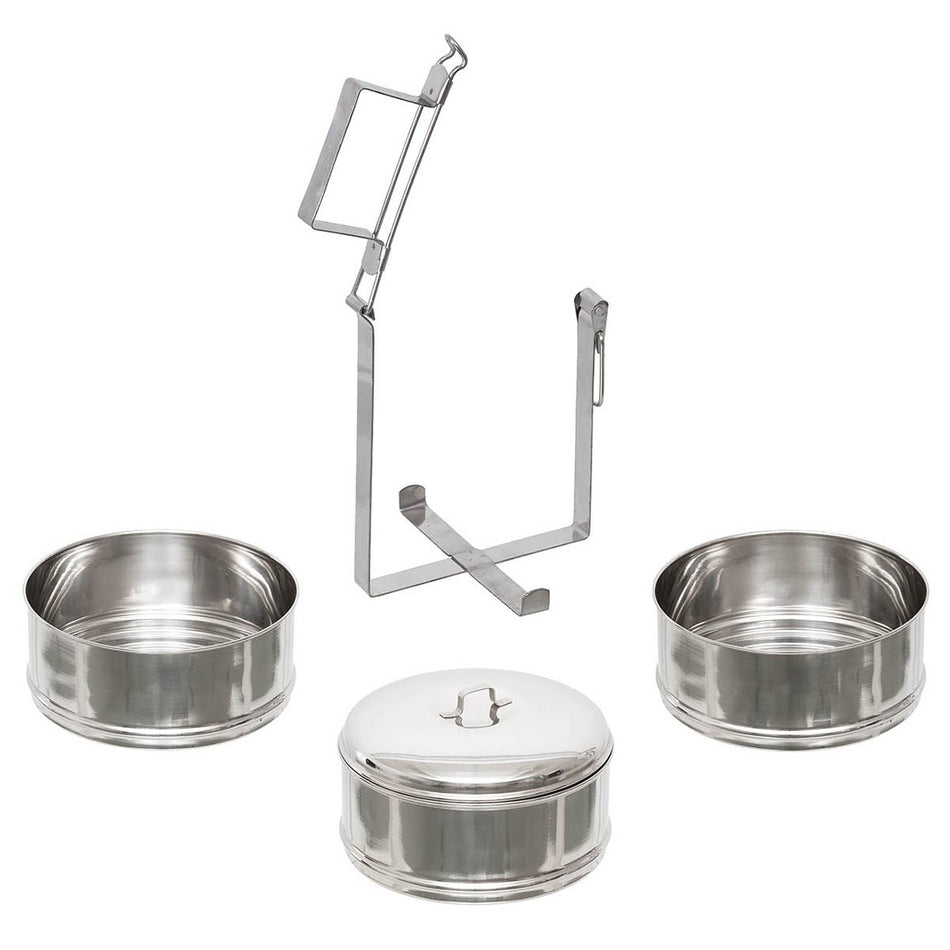 Fox Outdoors Saucepan Set 3 Part Stainless Steel