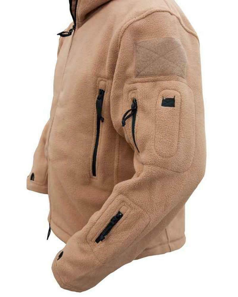 Kombat Mens Recon Hoodie Fleece Coyote