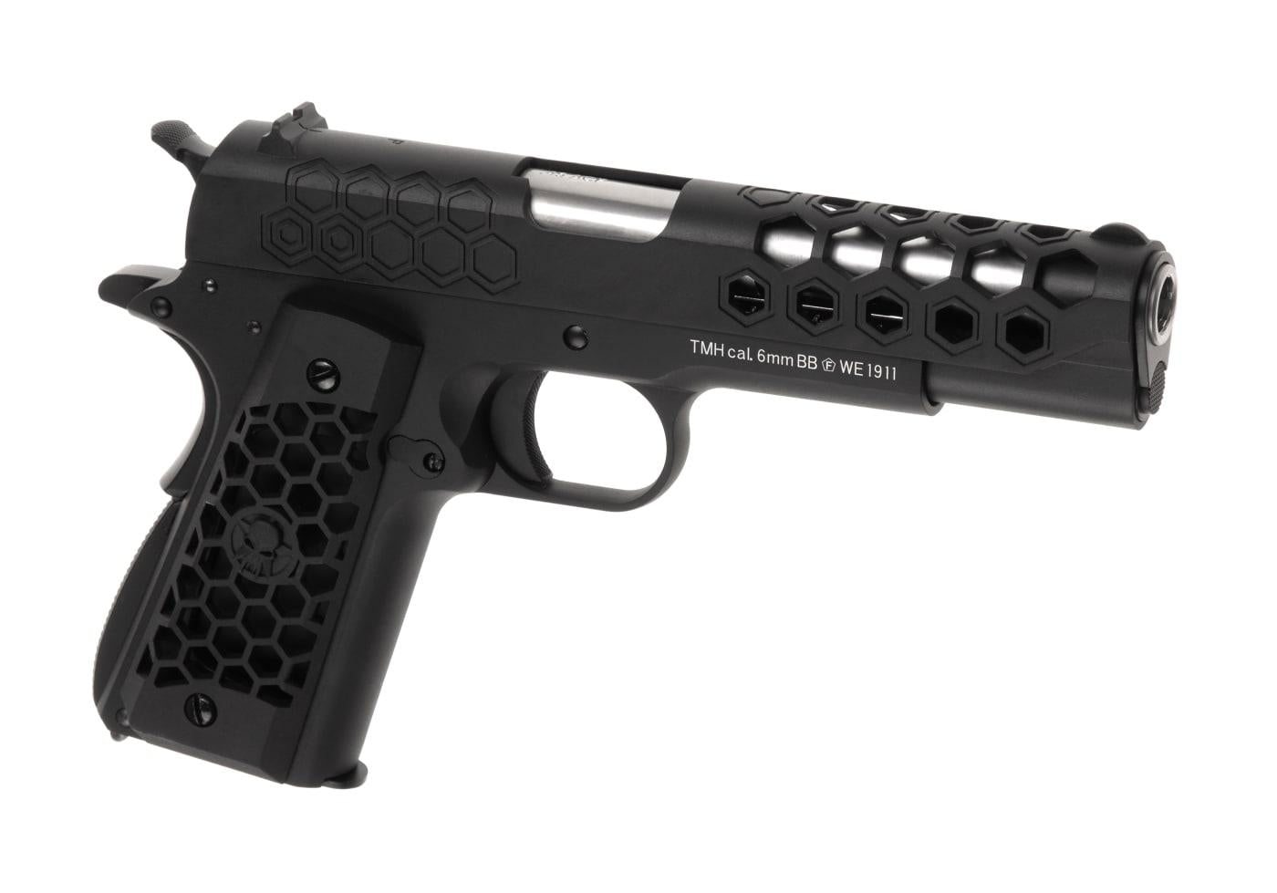 WE HEX 1911 Green Gas Pistol Black