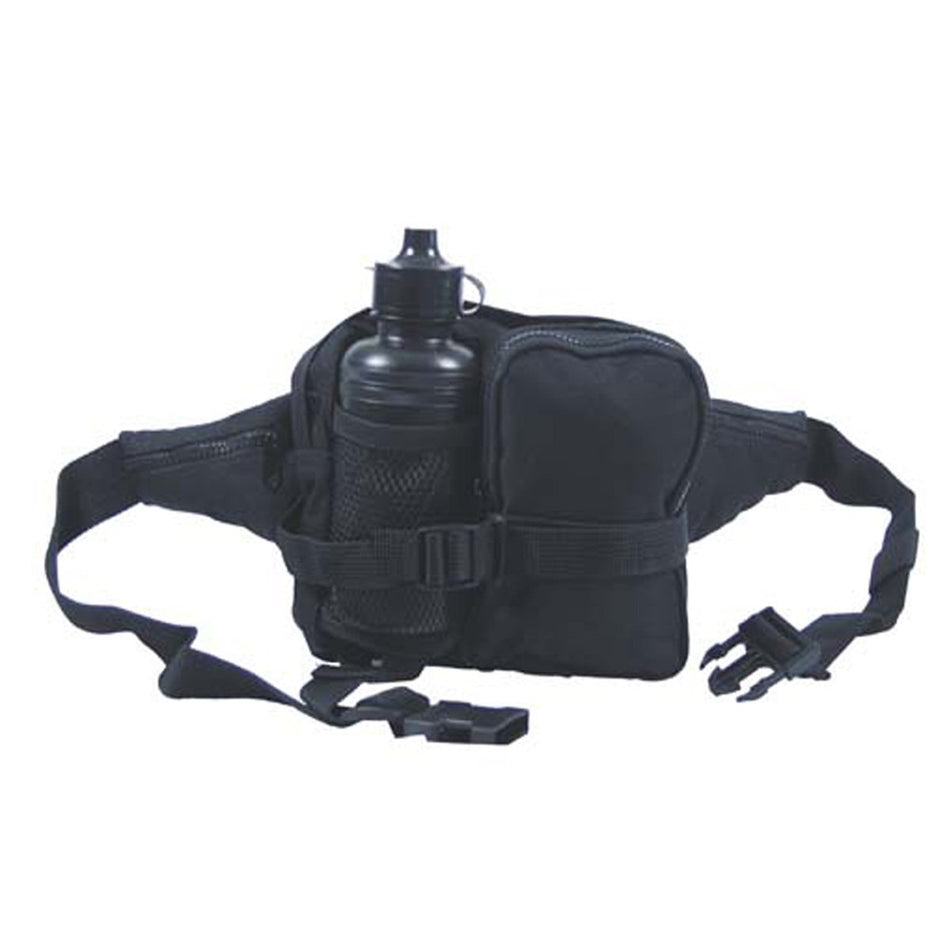 MFH Waist Bag with Water Bottle Black 