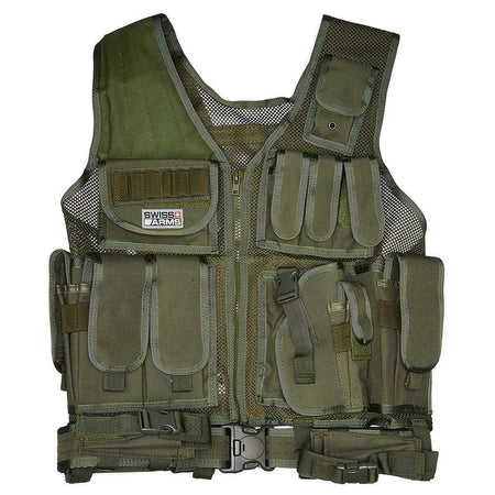 Swiss Arms Light Weight Quick Draw Airsoft Vest Green