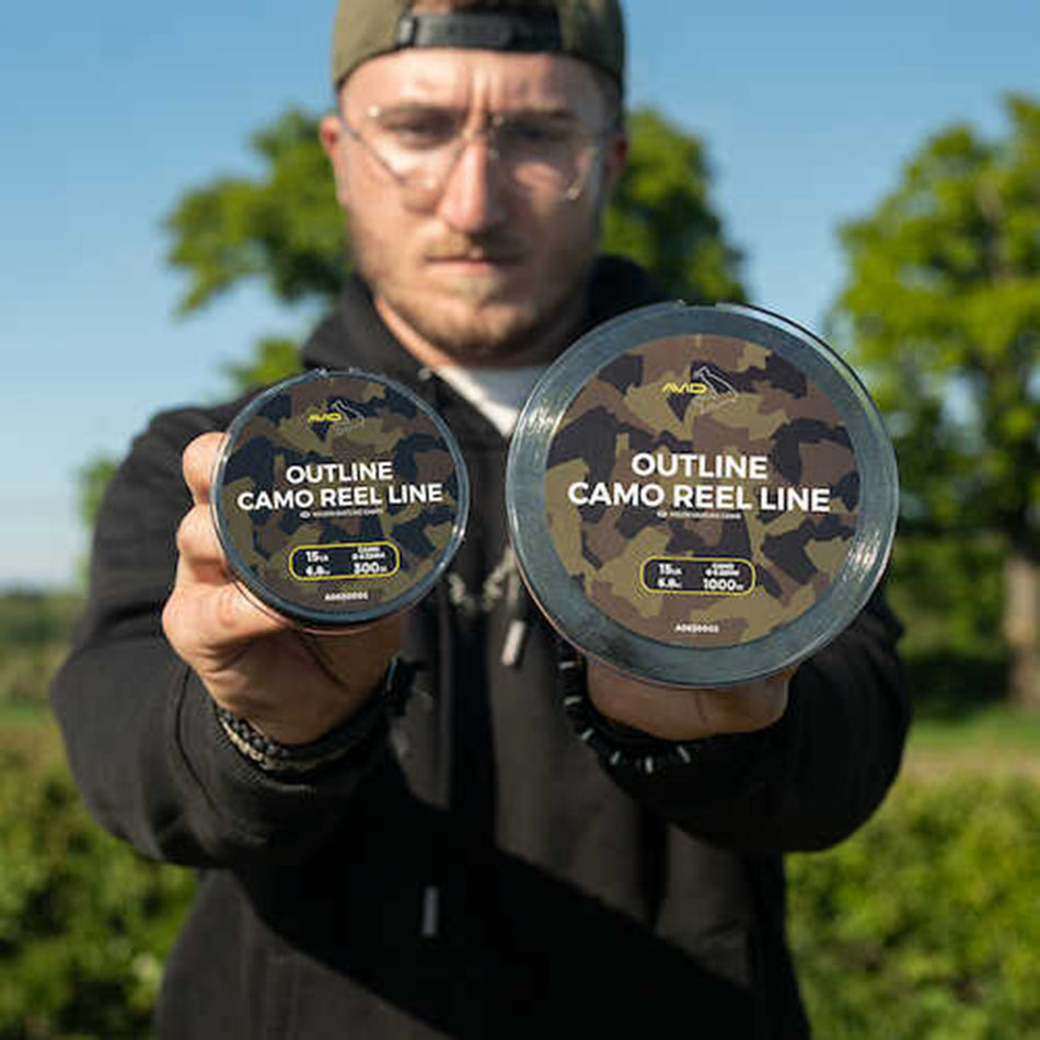 AVID Outline Camo Fishing Reel Line 1000m
