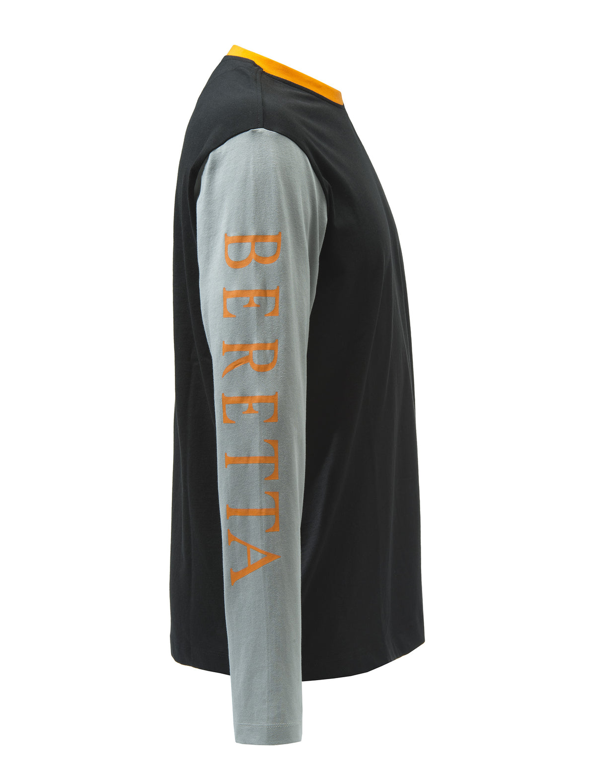 Beretta Victory Corporate T-Shirt Long Sleeves Black & Orange