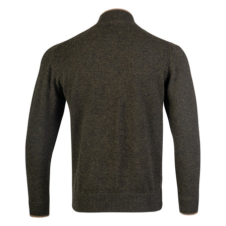 Jack Pyke Mens Ashcombe Pullover Zipknit Dark Olive 