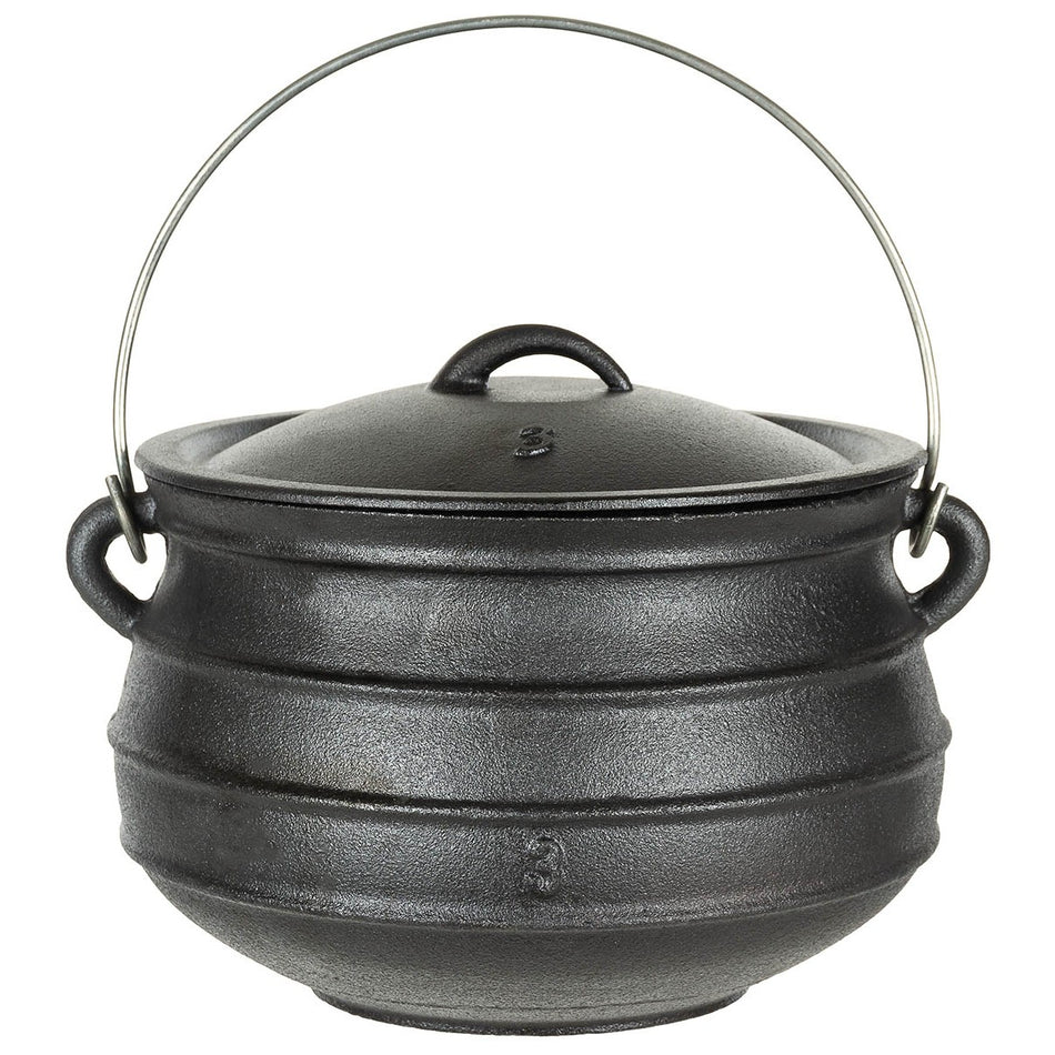 Fox Outdoors Camping Cast Iron Fire Cooking Pot Oven 7.0 ltr