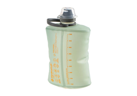 Hydrapak STOW Foldable Water Bottle 500ml Green