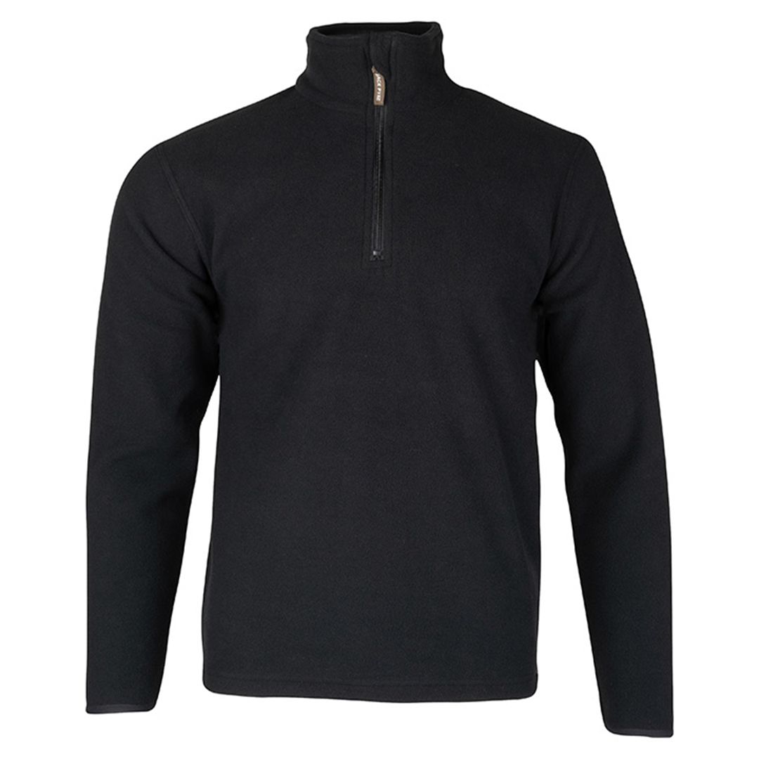Jack Pyke Mens Country Fleece Top ¼ Zip Pullover Anthracite