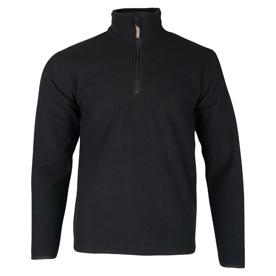 Jack Pyke Mens Country Fleece Top ¼ Zip Pullover Anthracite