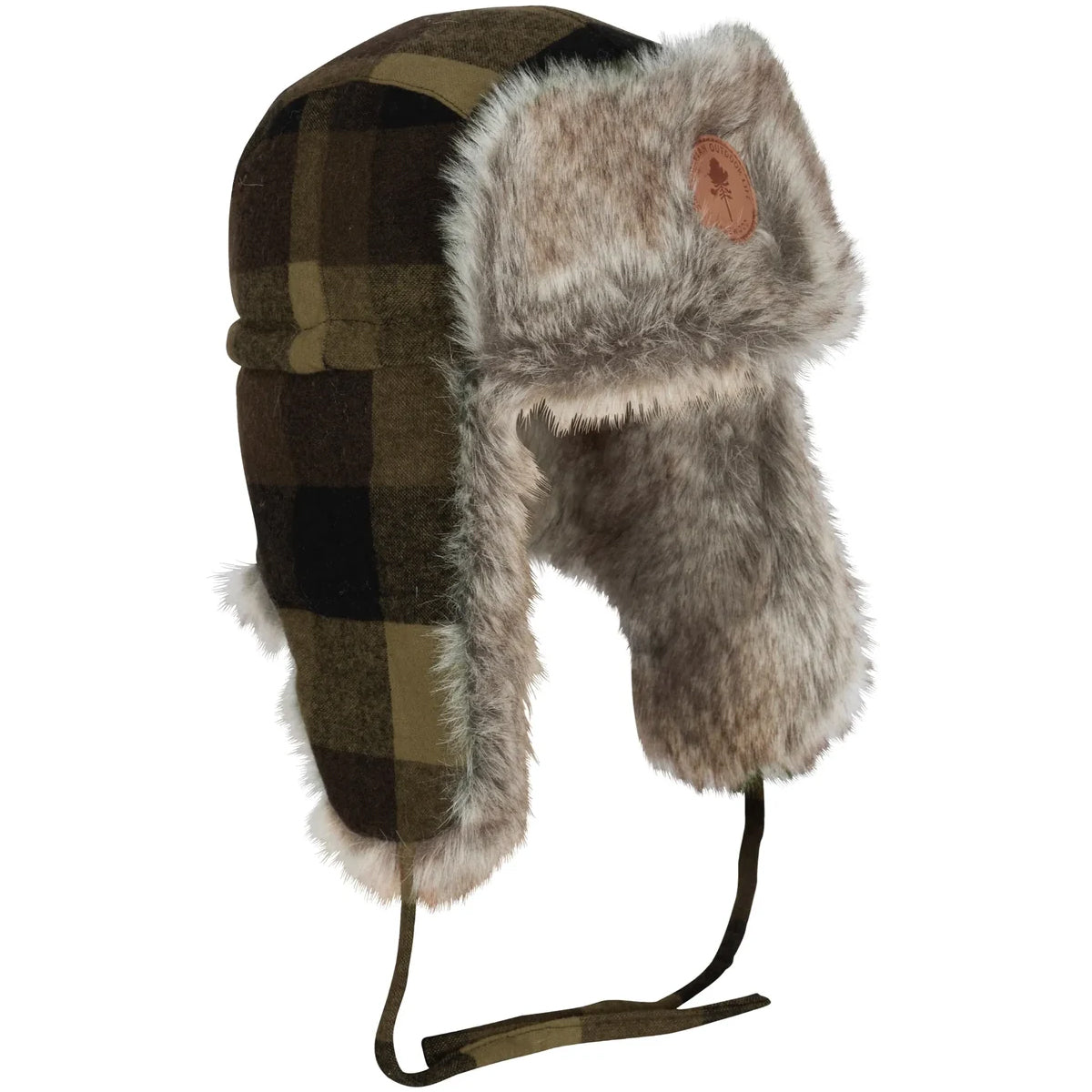Pinewood Classic Checkered Trapper Hat Green
