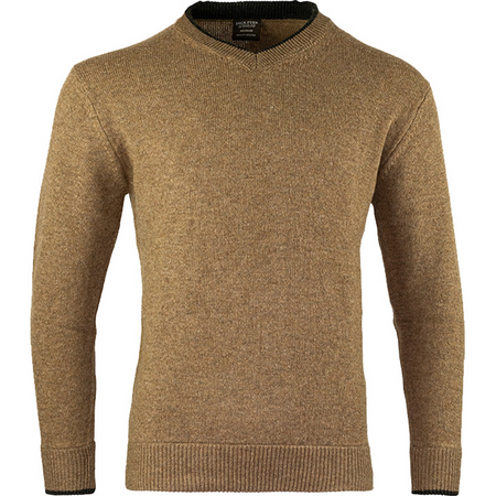 Jack Pyke Mens Ashcombe 100% Lambwool V-Neck Jumper Barley 