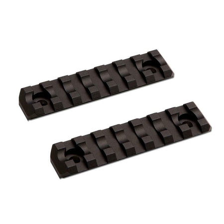 ASG Airsoft Rifle M-Lok Rail Set Short 7 Slot 2pcs Set Black 80mm
