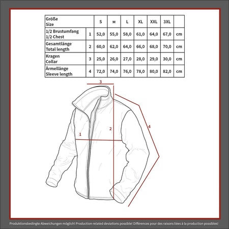 MFH US Mens Soft Shell Thermal Jacket Black