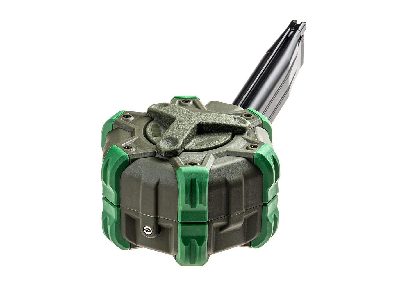 WE Airsoft Hi-Capa 5.1 4.3 Series Pistol Drum Magazine Green Gas 350rd 