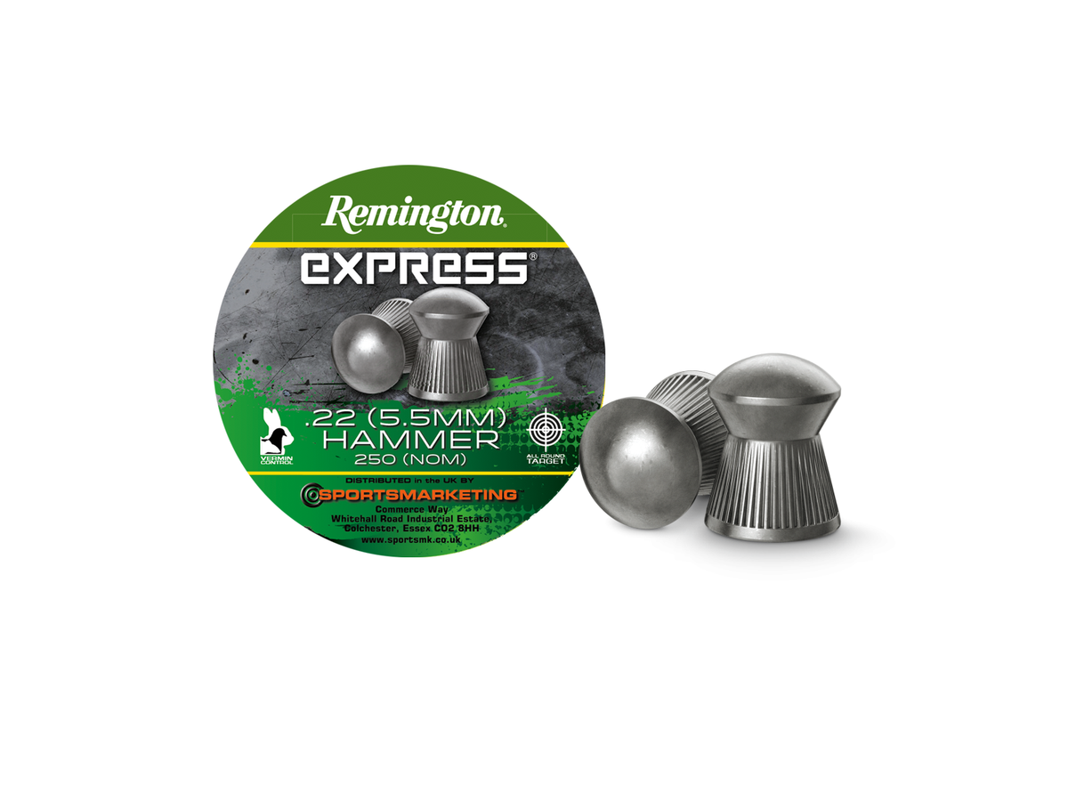 Remington Express Hammer Air Rifle Pellets .22 / 5.5mm 14.6 grs, 250 pcs