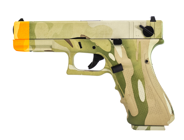 Raven Nuprol EU Full Auto Airsoft Pistol GBB Camo Frame & Slide