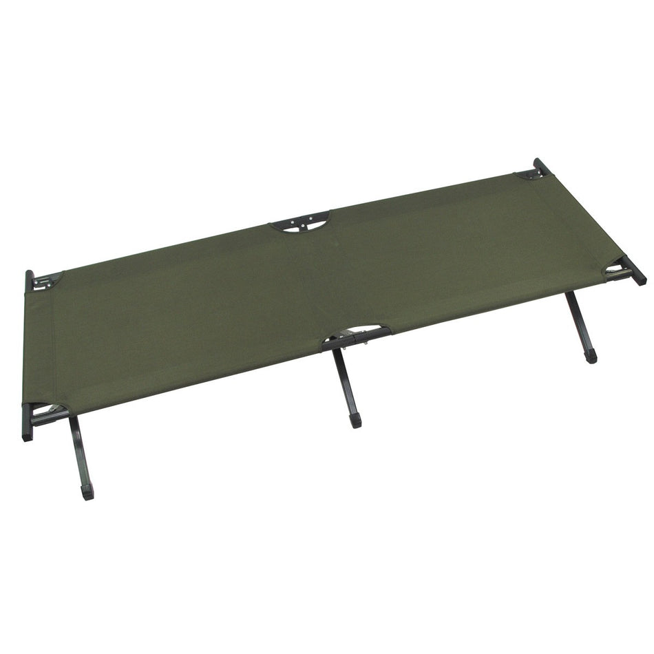 MFH Framed Folding Camp Bed OD Green