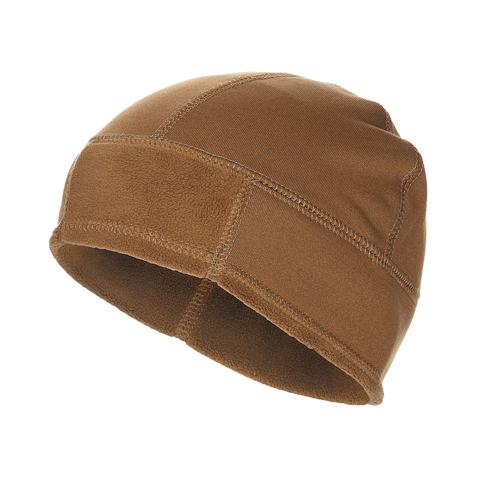 MFH Army Style Fleece Beanie Docker Hat Coyote Tan