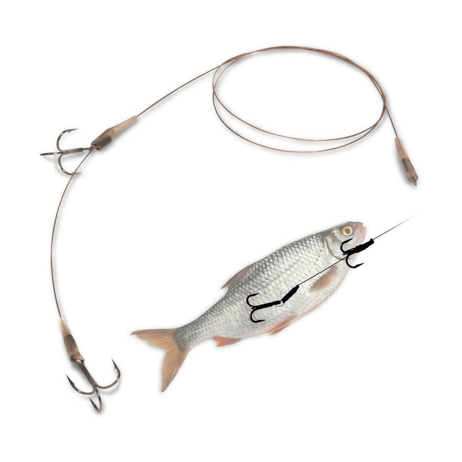 Quantum 14 kg Universal Leader Rig #6 Hook Camo Steel with Hook