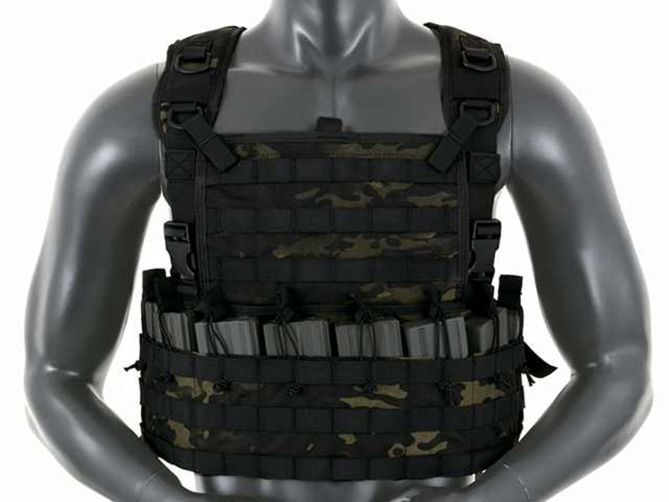 8 Fields Rifleman Molle Chest Rig Harness Vest Multi Black