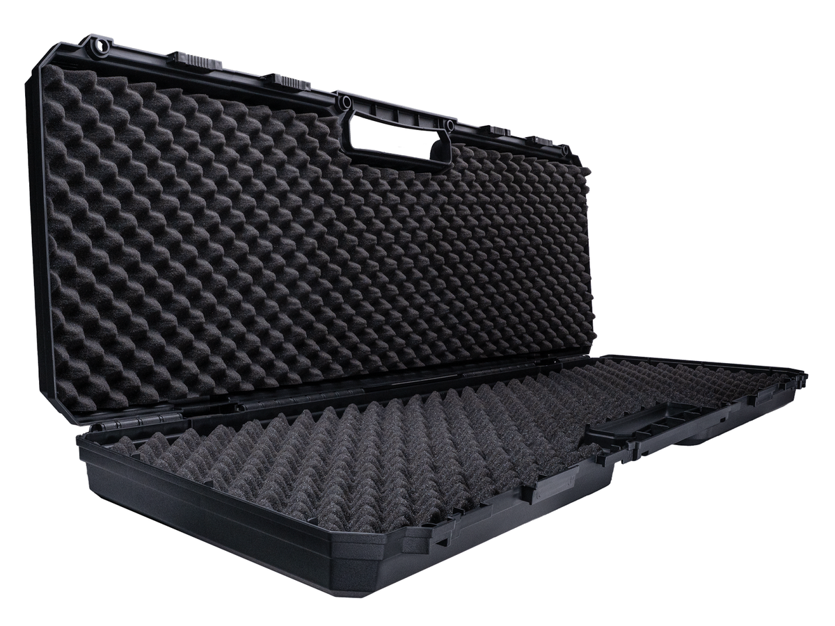Strike Systems Poly Hard Rifle Case Padded 100cm Airsoft Storage Transport Black