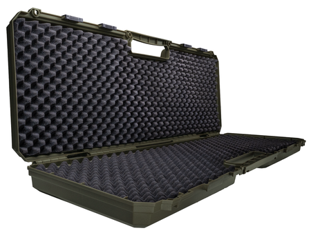 Strike Systems Poly Hard Rifle Case Padded 100cm Airsoft Storage Transport Green