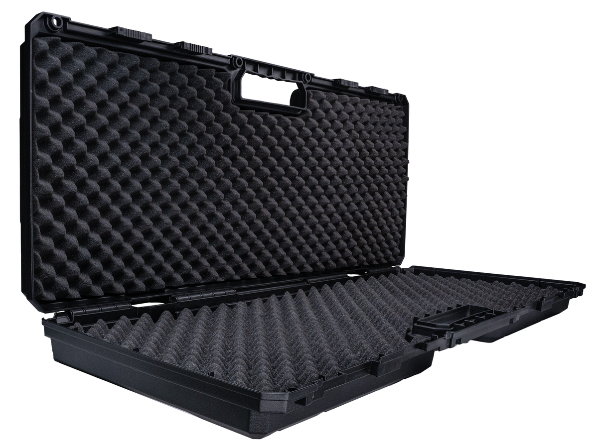 Strike Systems Poly Hard Rifle Carry Case Foam 88cm Black Range Airsoft Airgun