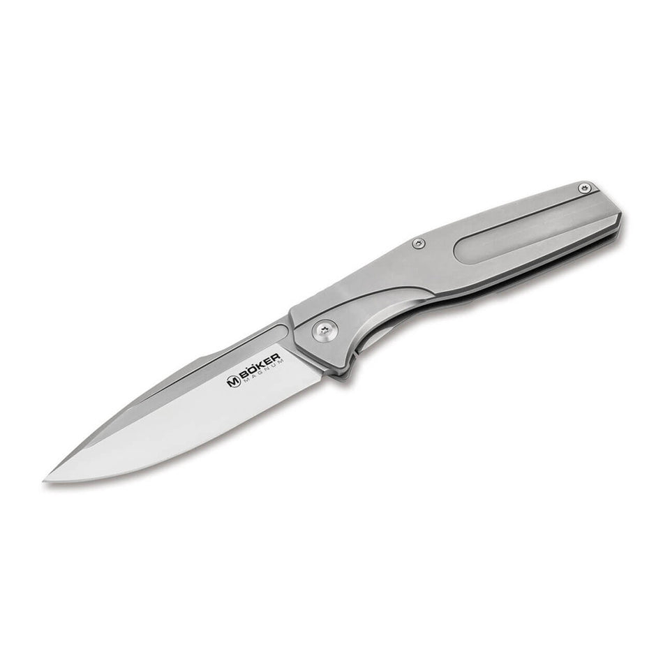 Boker Magnum The Milled One Silver Pocket Knife