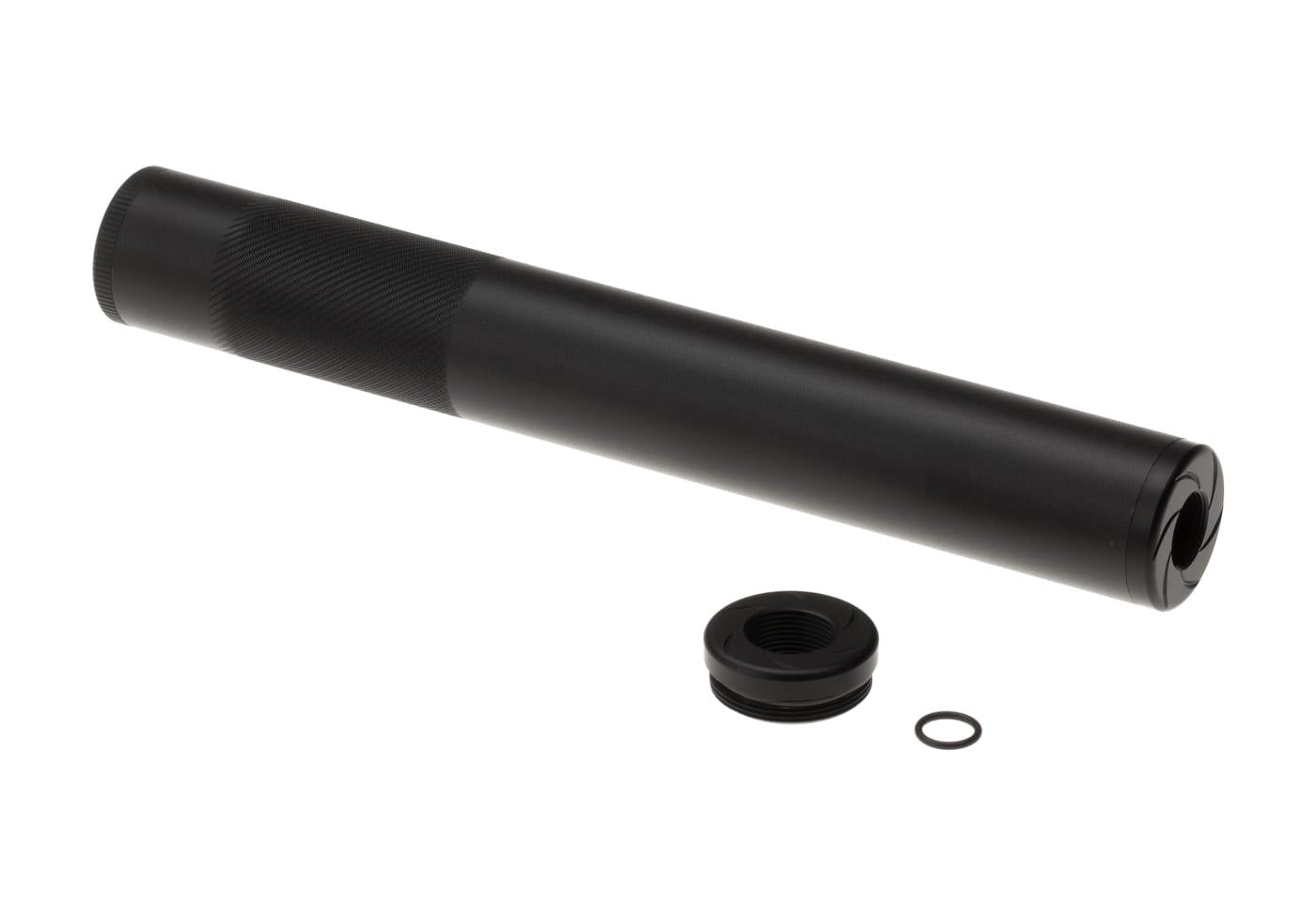 Maple Leaf Whisper Airsoft Suppressor 215mm Black CCW/CW 14mm & CW 16mm 