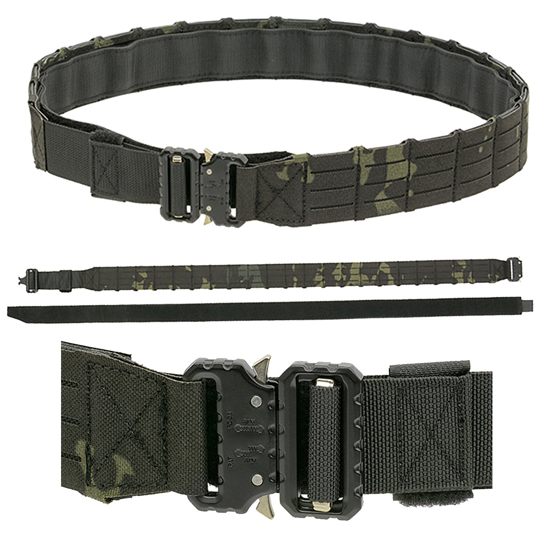 8 Fields Laser Cut Molle Tactical Duty Range Belt QR CP Night Camo
