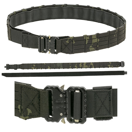 8 Fields Laser Cut Molle Tactical Duty Range Belt QR CP Night Camo
