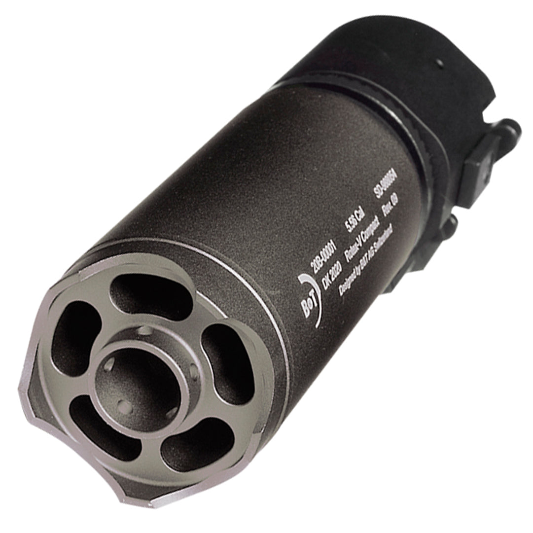 ASG B&T Rotex-V Barrel Extension Mock Suppressor Compact 130mm Grey