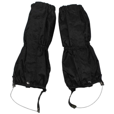 MFH Trouser Leg Gaiters Black Wire Rope
