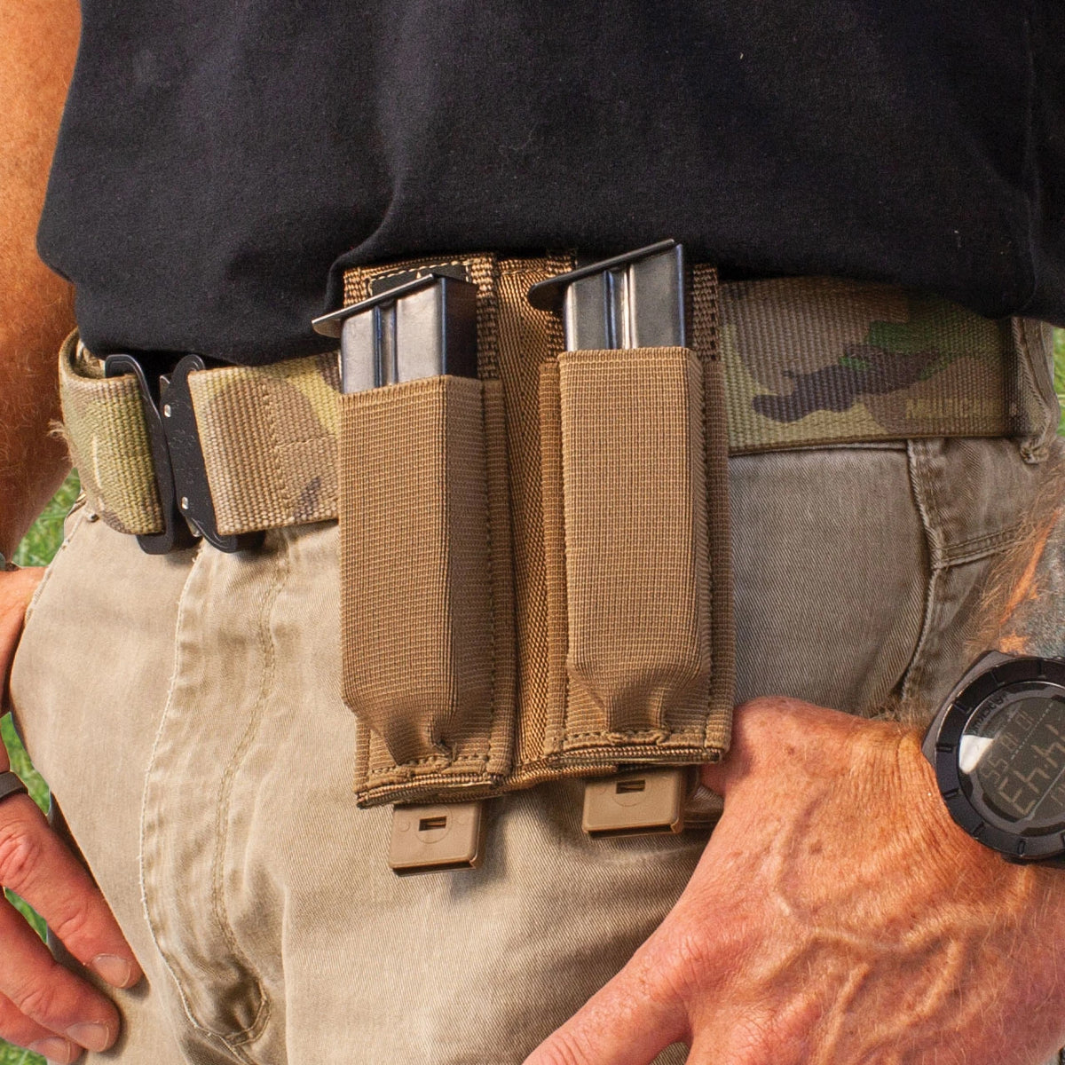 United States Tactical Double Pistol Magazine Pouch Black