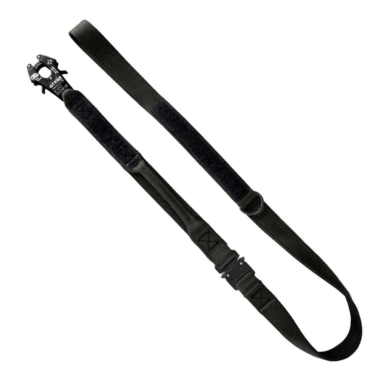 United States Tactical Two-Piece Dog Leash Lead Frog Clamp Black