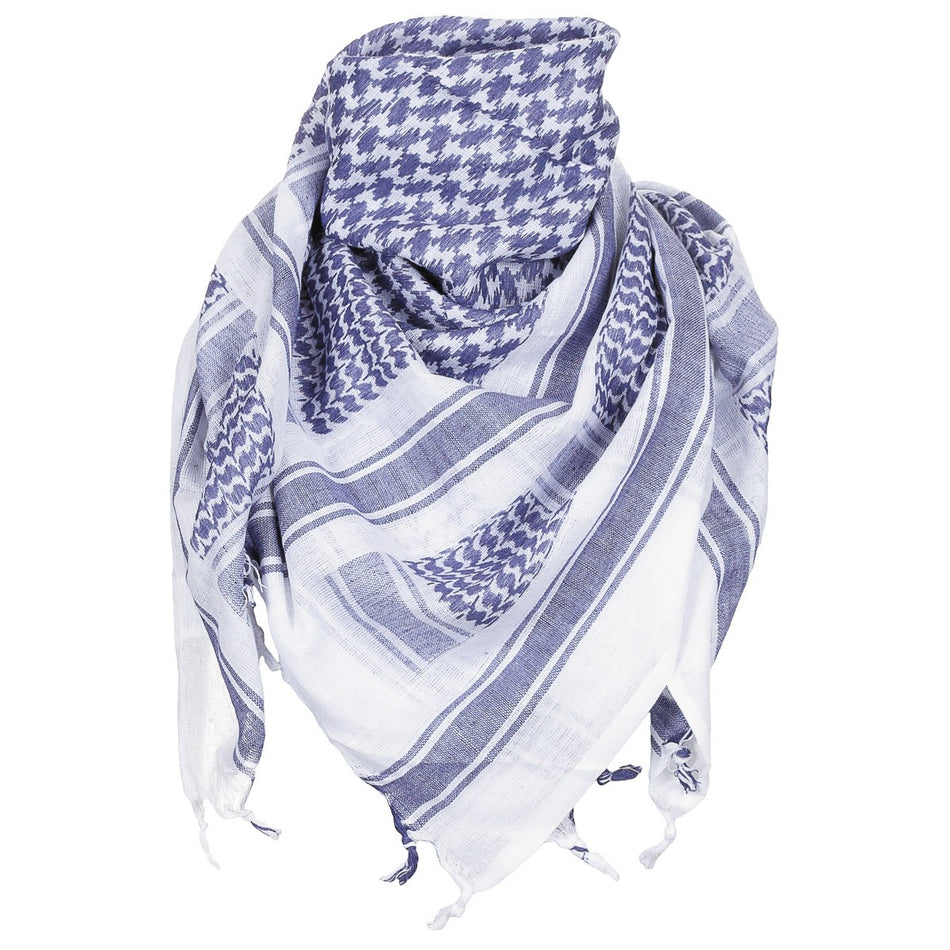 MFH Classic Shemagh Scarf Blue / White