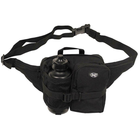 MFH Waist Bag with Water Bottle Black 