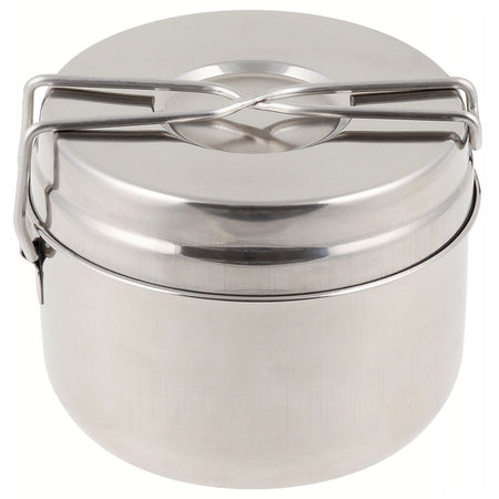 MFH CZ Mess Tin Kit Cooking Pot Stainless Steel 3 Part 