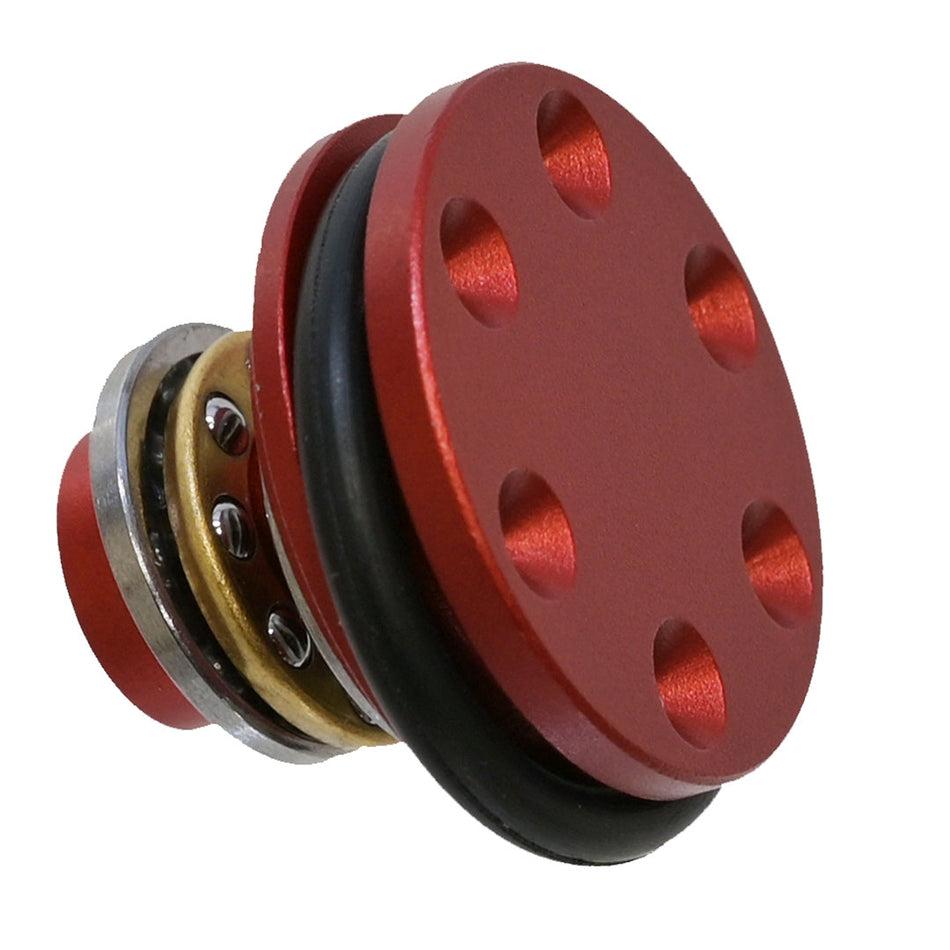 Rocket Airsoft Bearing Piston Head Red Alloy