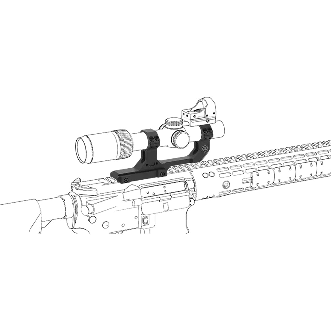 Vector Optics One Piece Cantilever High Picatinny Scope Mount 25.4mm 1"